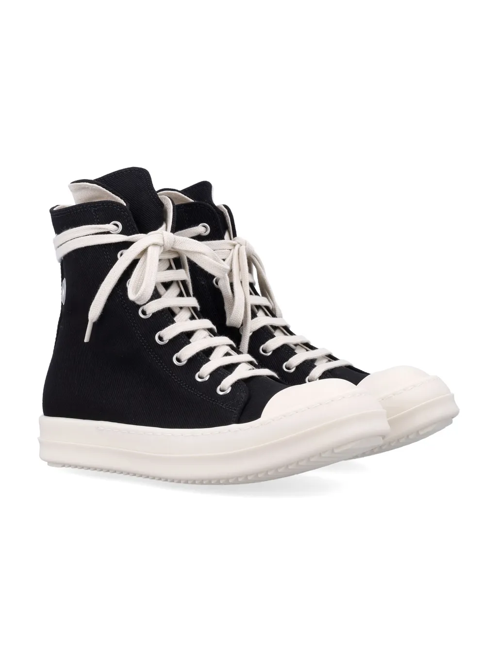 Side Zipped Lace-Up Sneakers