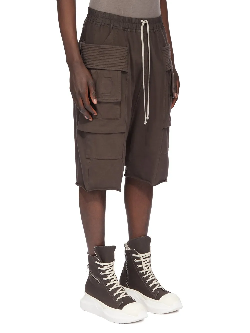 Drop-Crotch Cargo Shorts