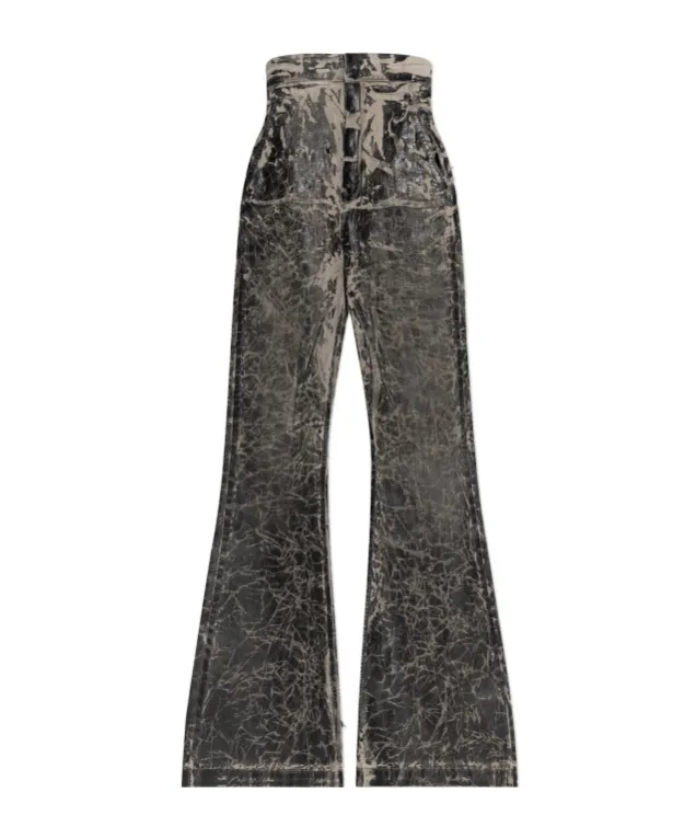 Hight-Waist Distressed Pants