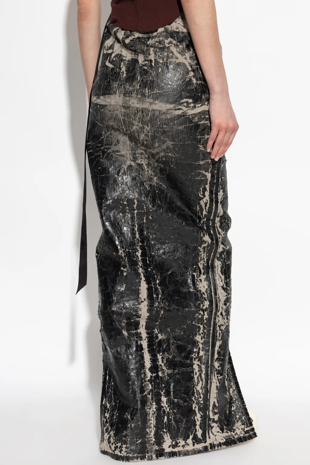Drawstring Slit Detailed Skirt