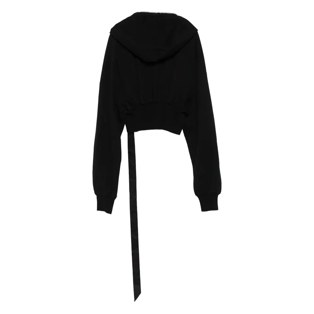 Zip-Up Cropped Hoodie