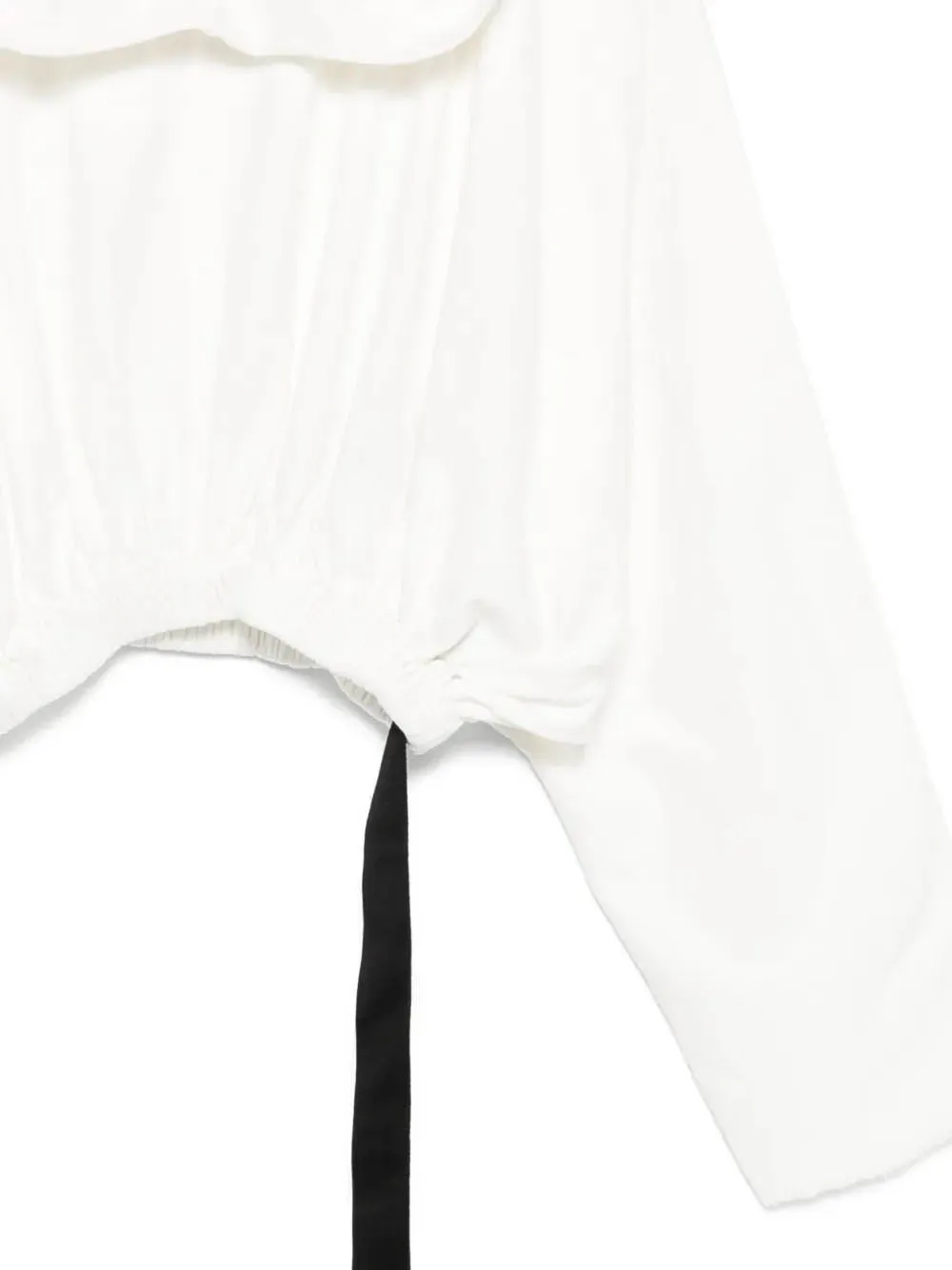 Elasticated-Hem Hoodie