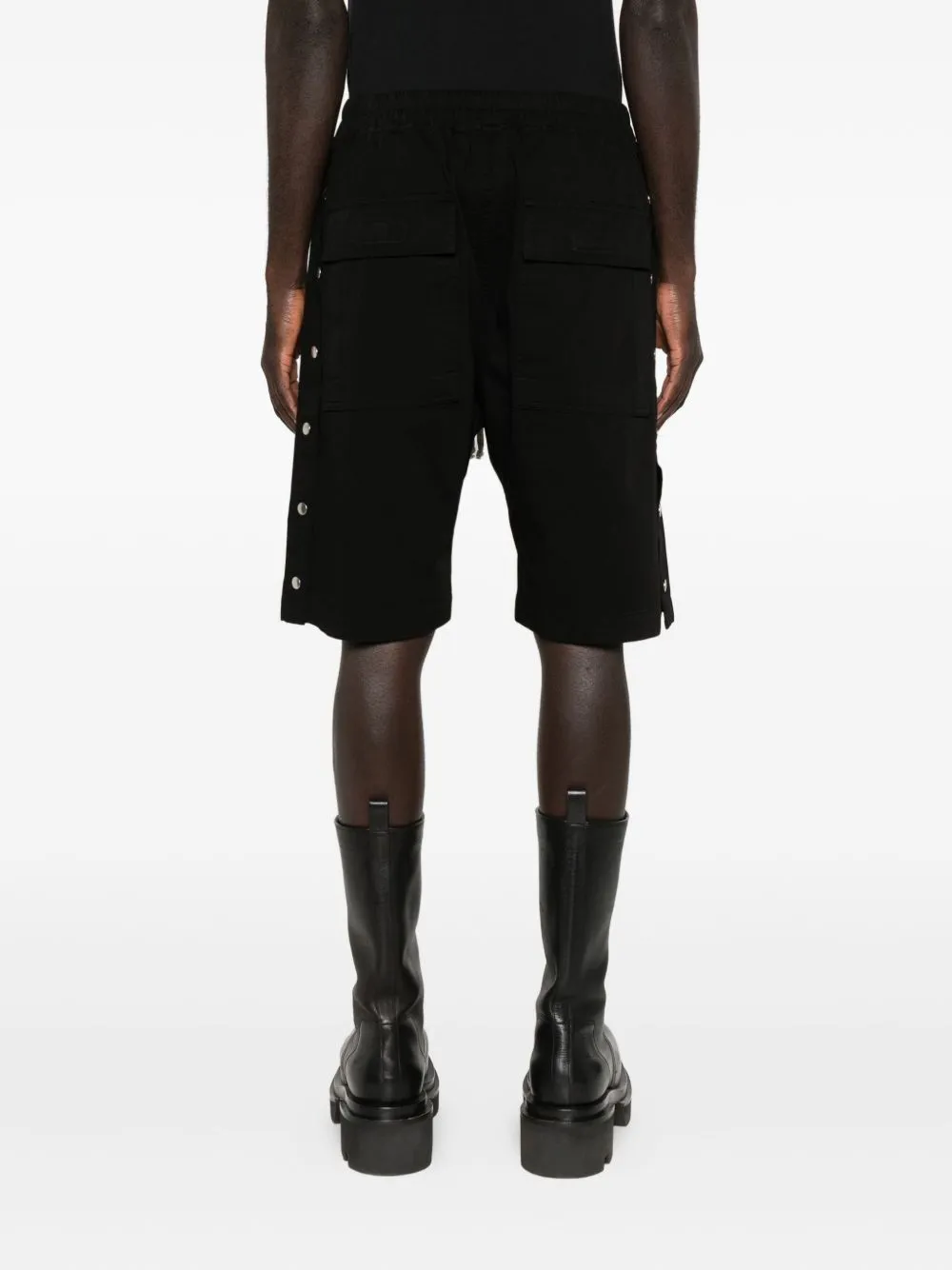 Straight Hem Drawstring Shorts