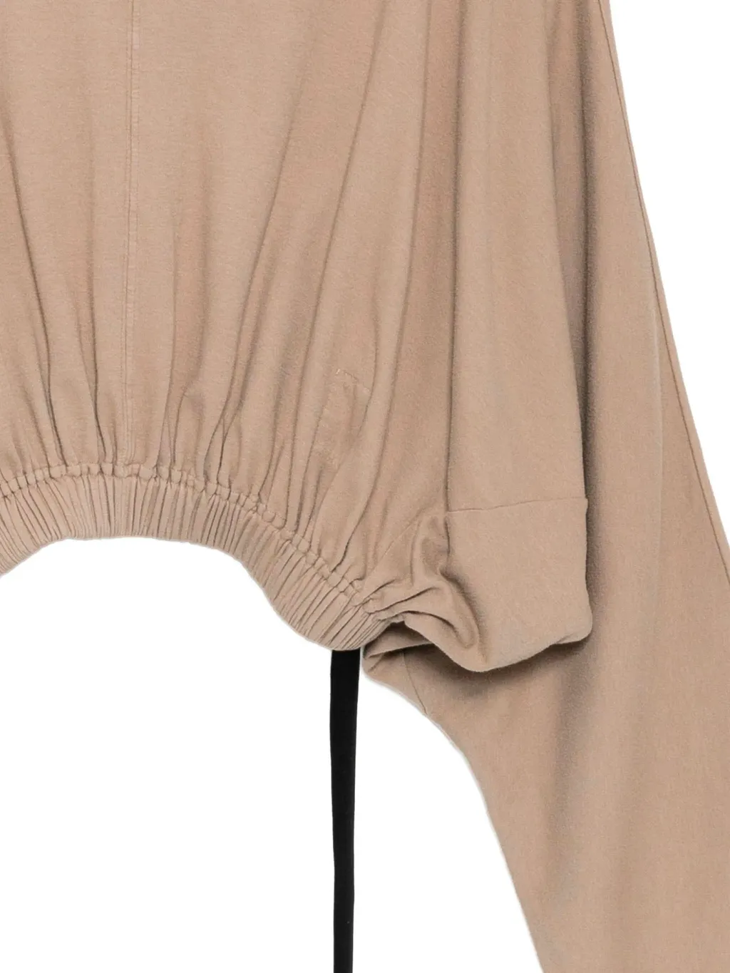 Elasticated-Hem Hoodie