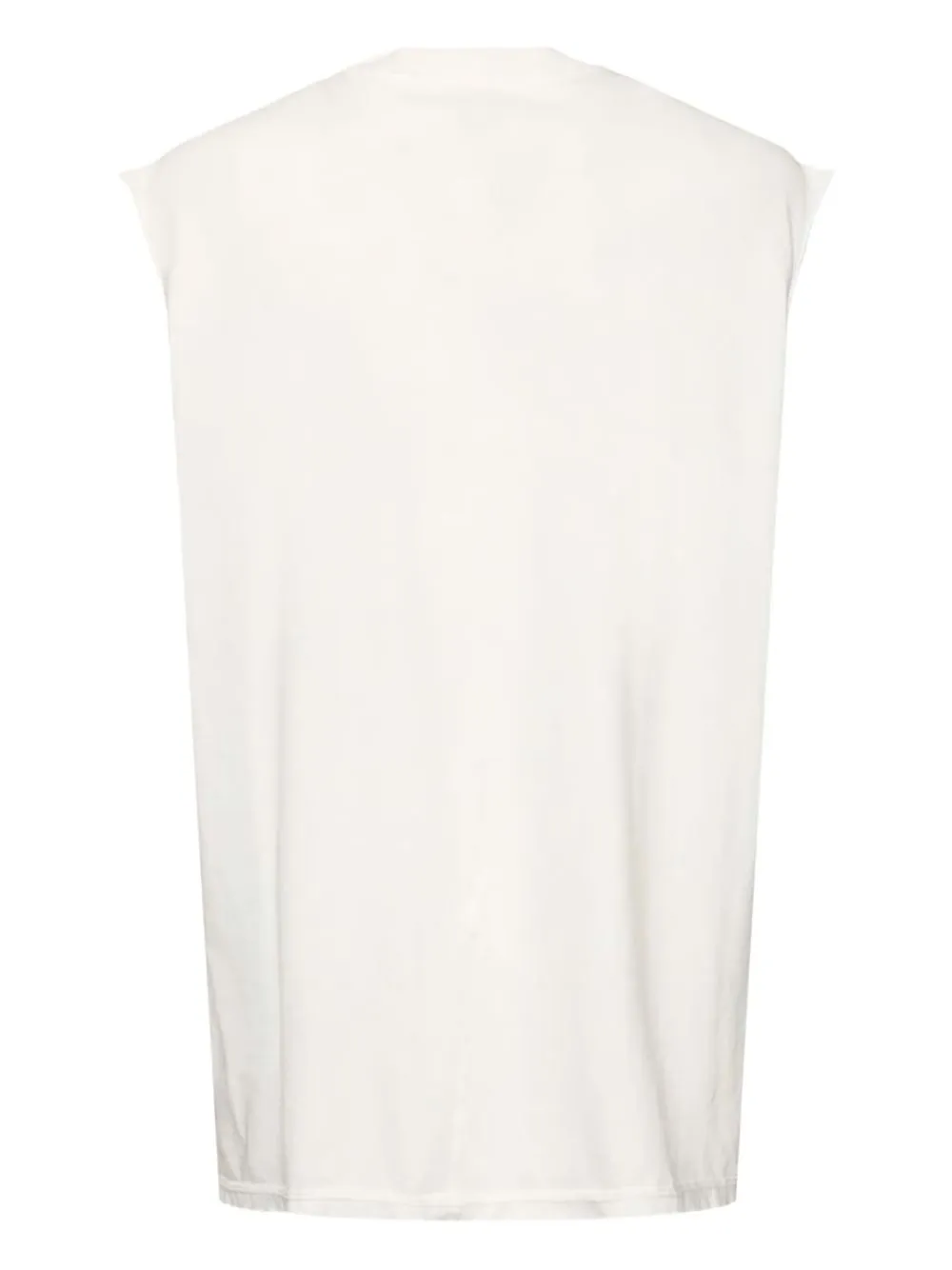 Raw-Edge Sleeveless Tank Top