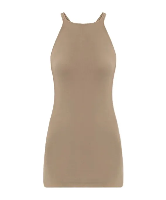 Ribbed Racer-Back Tank Top