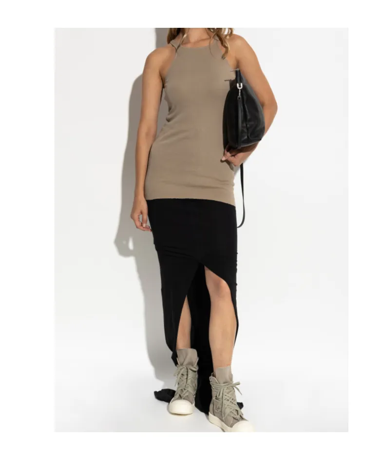 Ribbed Racer-Back Tank Top