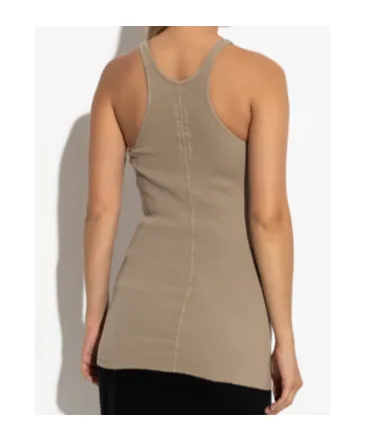 Ribbed Racer-Back Tank Top