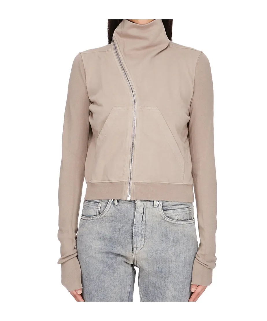 High-Neck Zip-Front Jacket