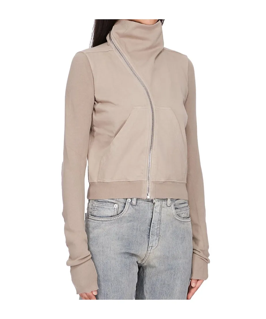 High-Neck Zip-Front Jacket