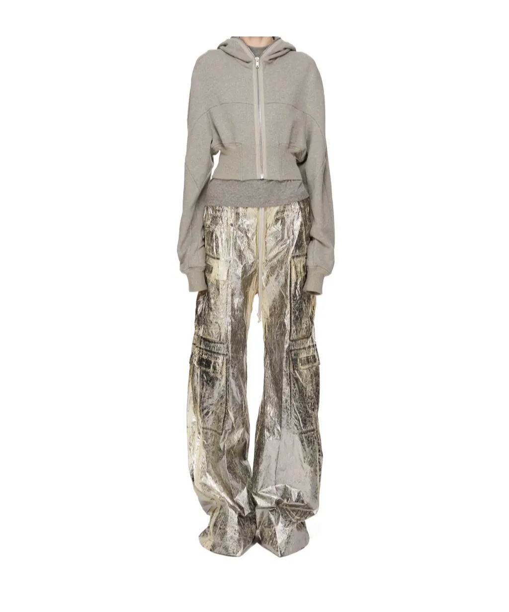 Zipped Cropped Hoodie