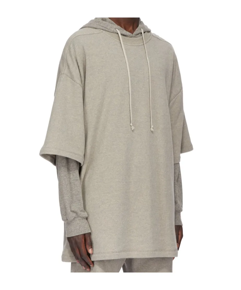 Drawstring Double-Layered Hoodie