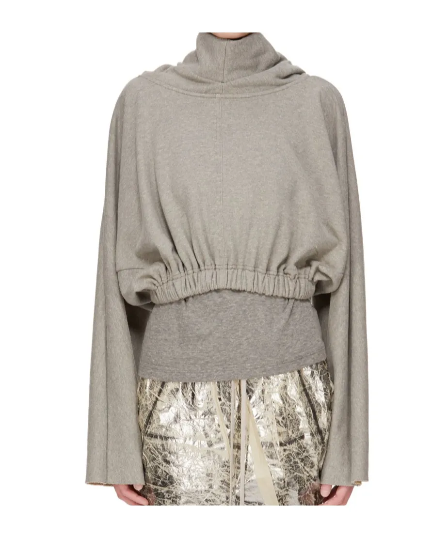 Drawstring Cropped Hoodie