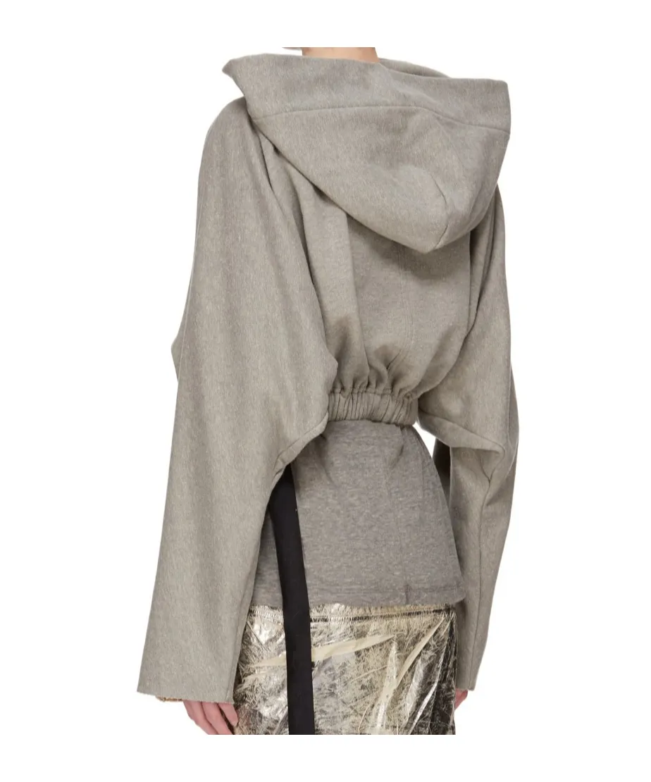 Drawstring Cropped Hoodie