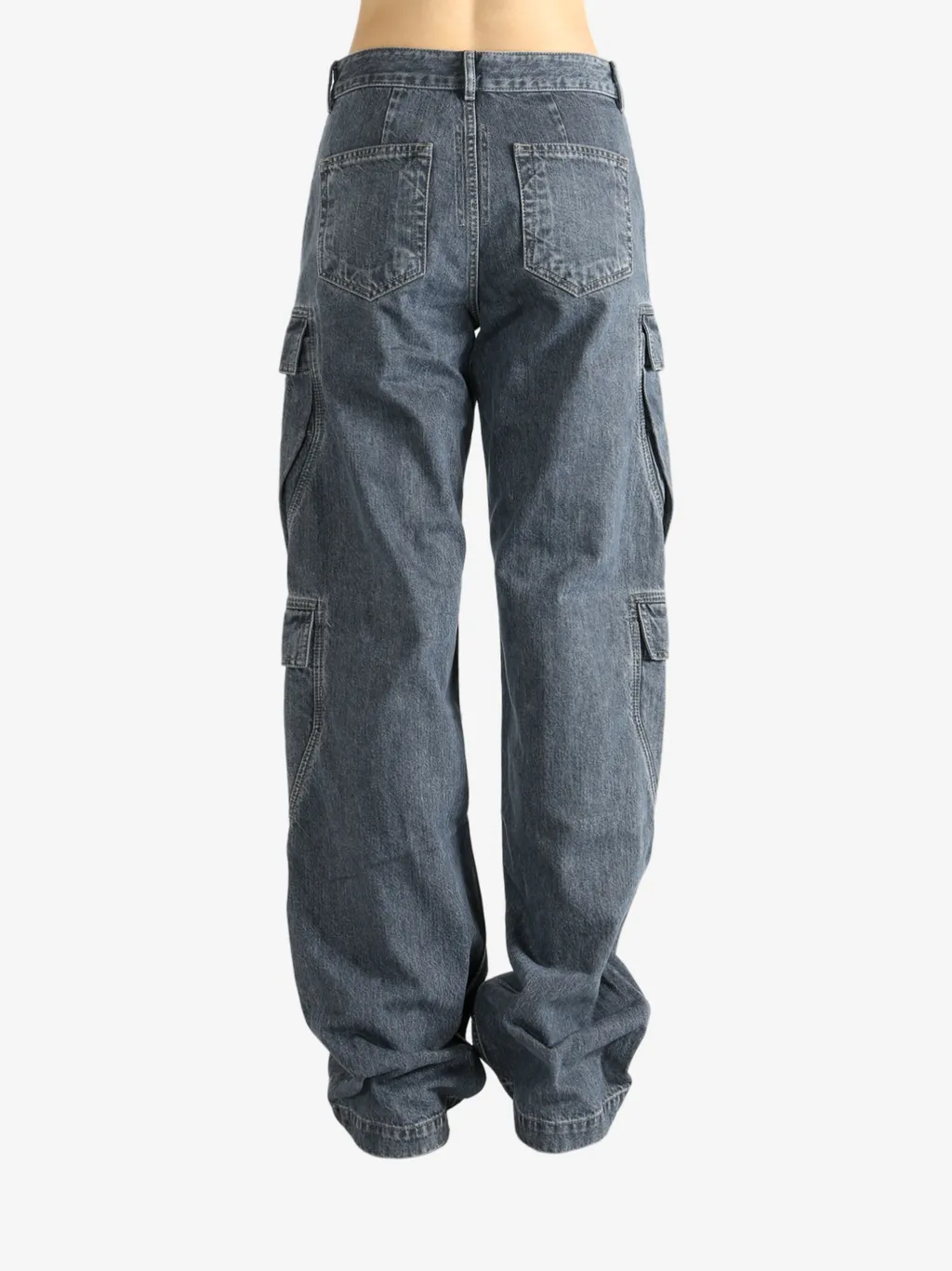 Denim Cargo Pants