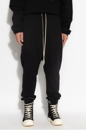 Cotton Drop-Crotch Trousers