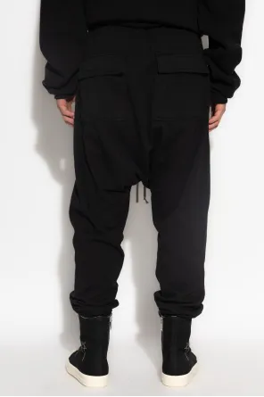 Cotton Drop-Crotch Trousers
