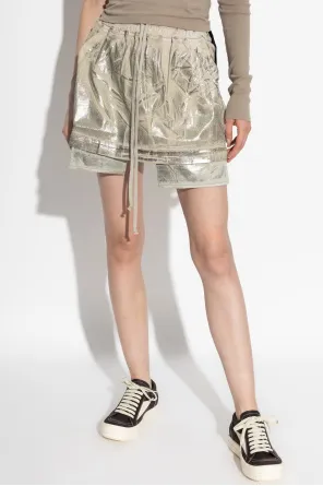 Metallic-Effect Layered Skirt