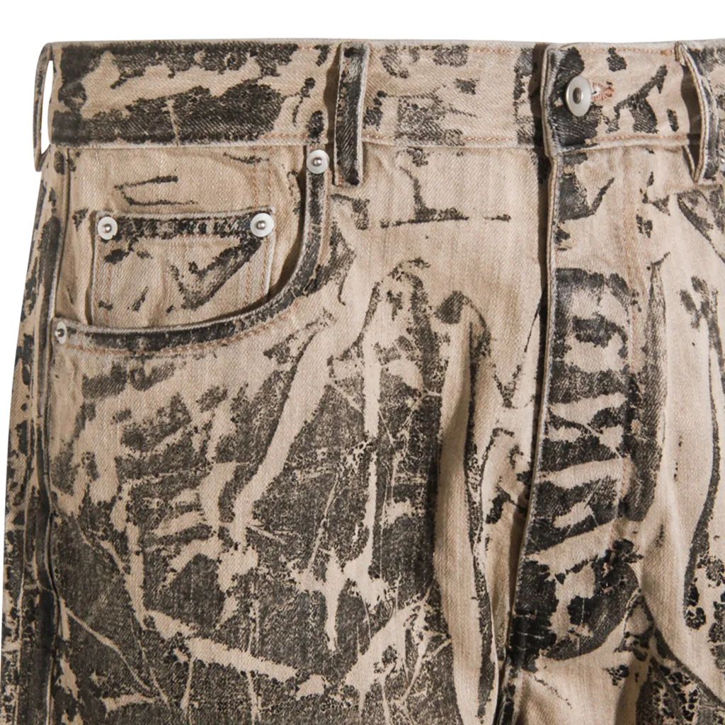 Distressed Cotton Jeans