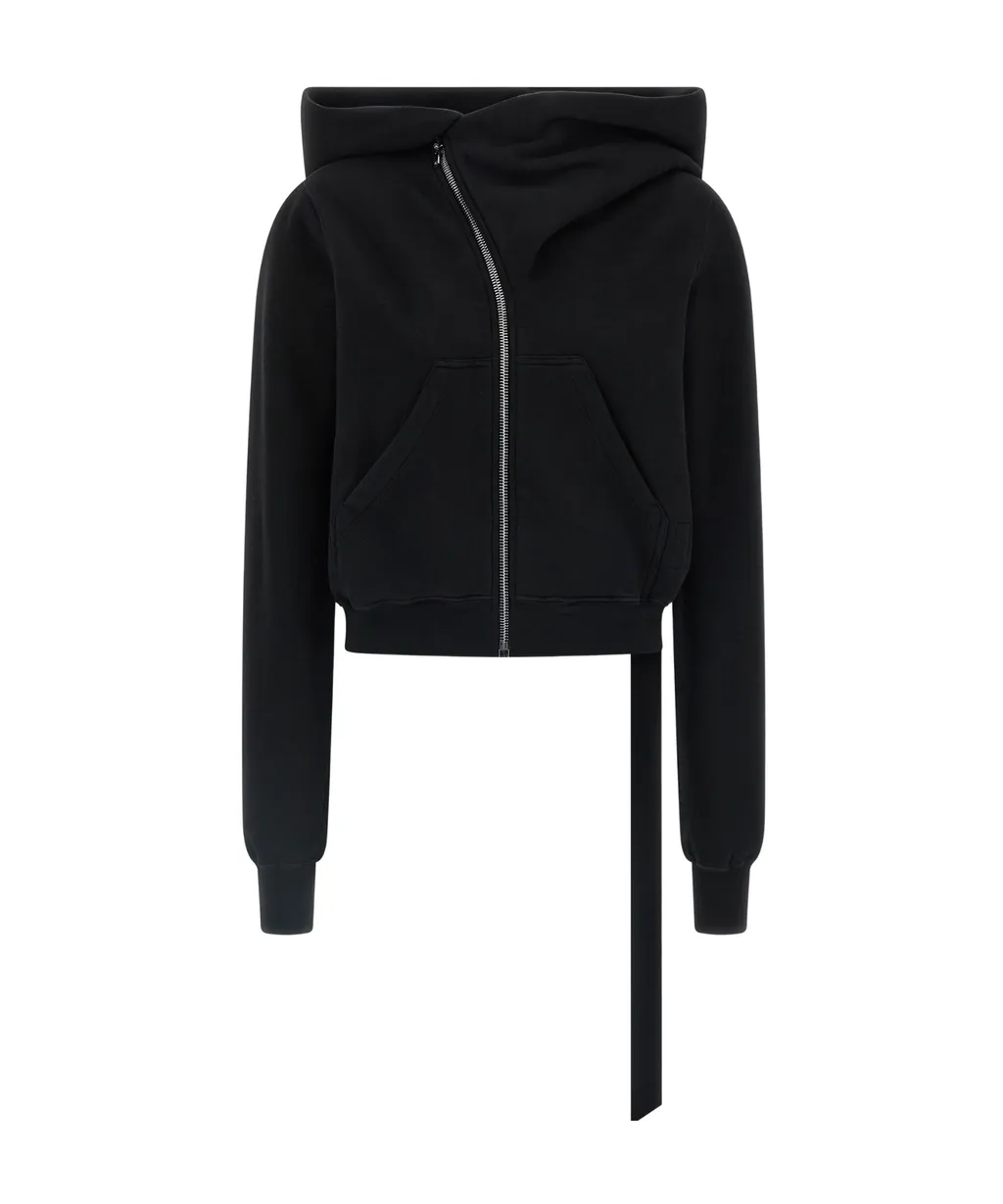 Mountiain High-Neck Zip-Front Hoodie