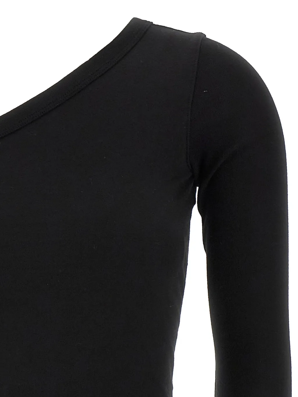 Ziggy Asymmetric-Neckline Long-Sleeve T-Shirt