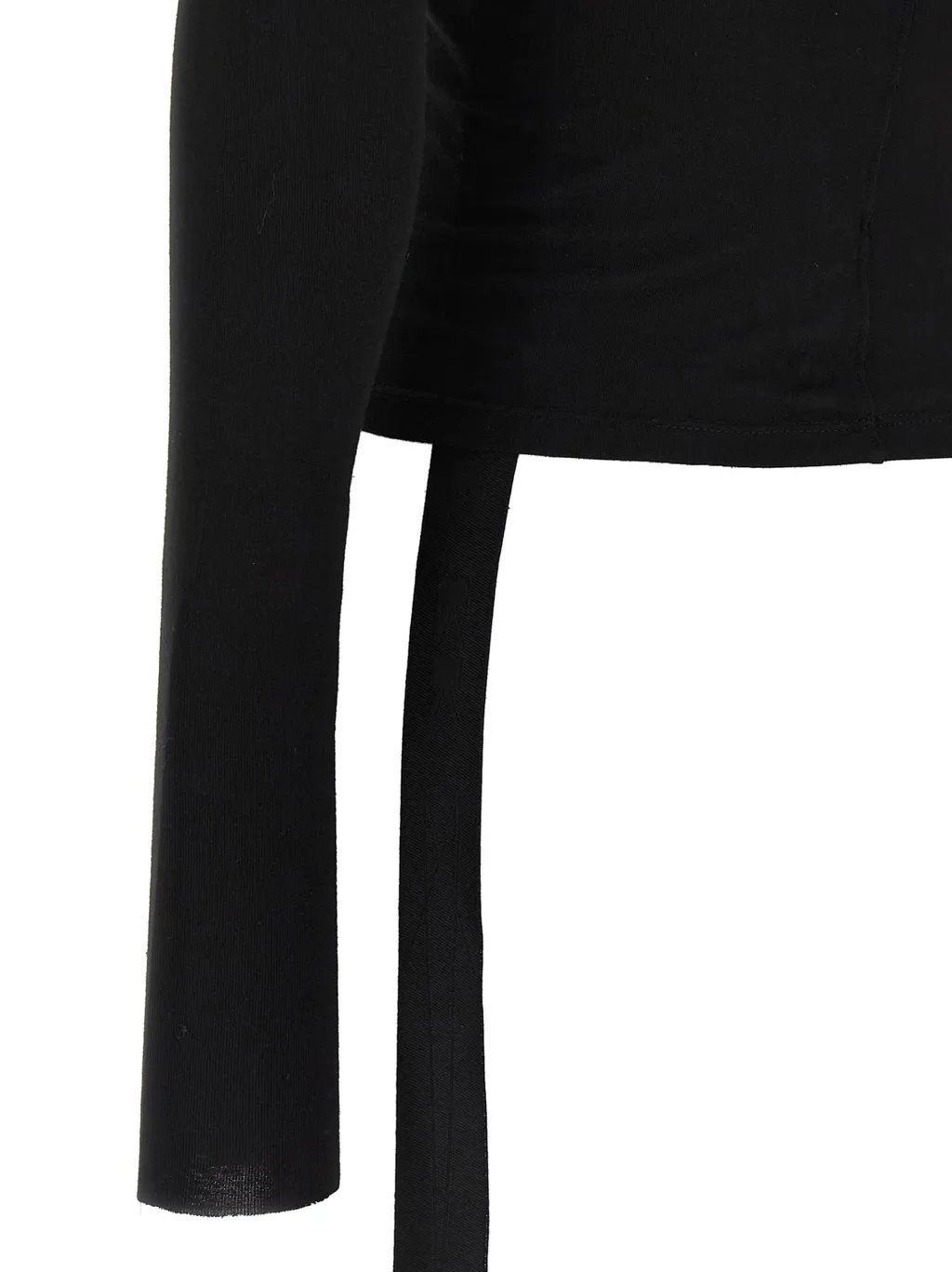 Ziggy Asymmetric-Neckline Long-Sleeve T-Shirt