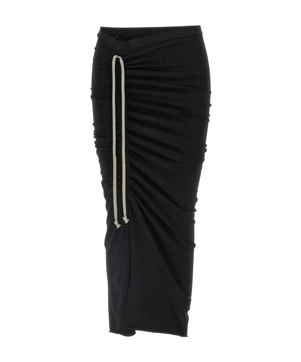 Edfu Elastic-Waistband Maxi Skirt