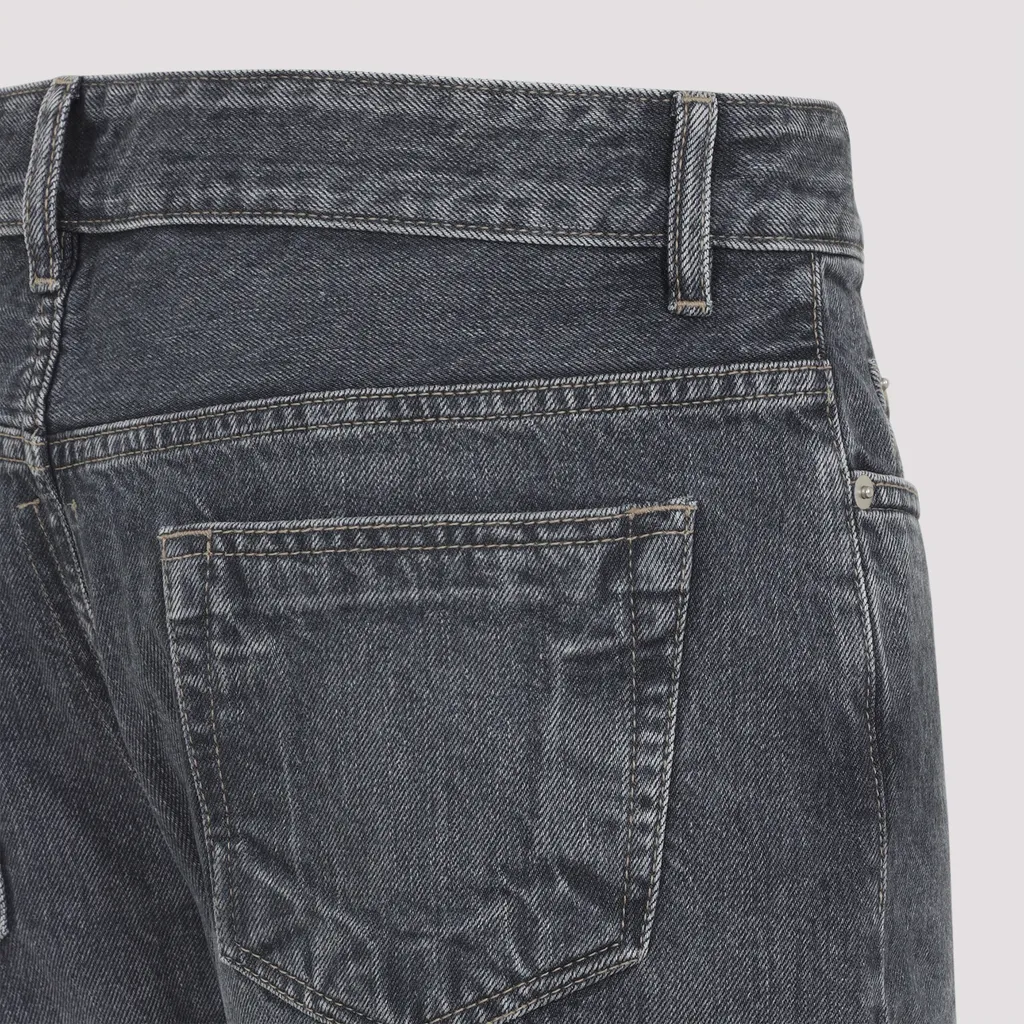 Washed-Finish Jeans