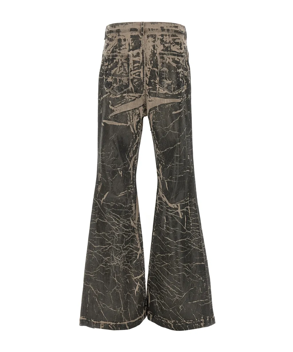 Buttoned Bootcut Jeans