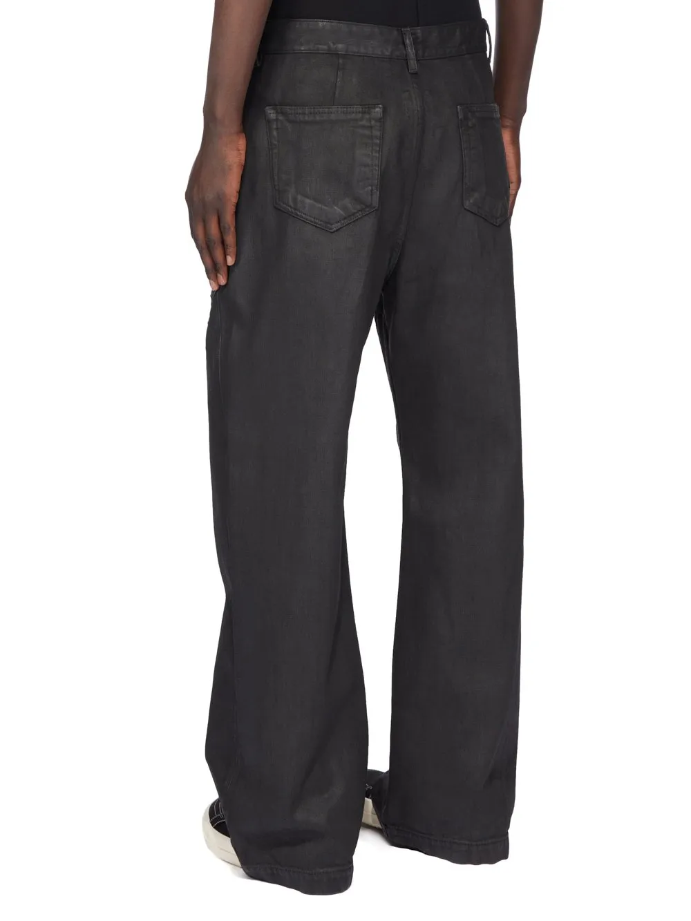 Buttoned Wide Leg Jeans