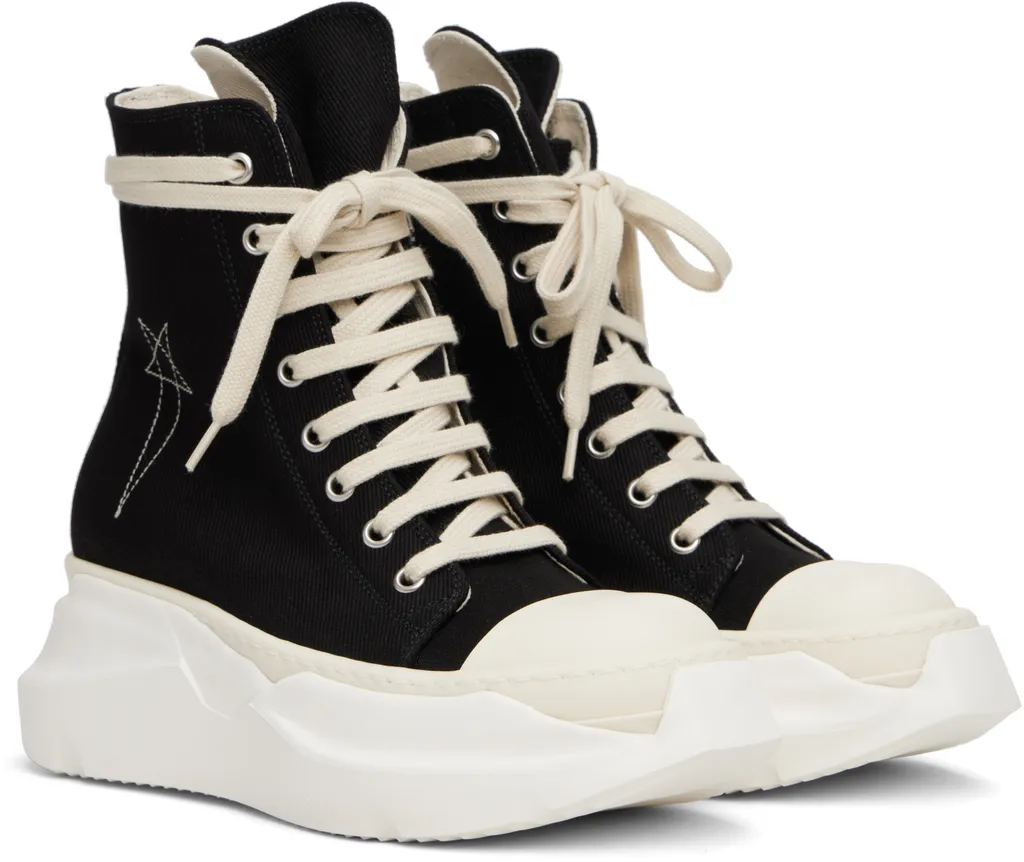 Abstract High-Top Sneakers