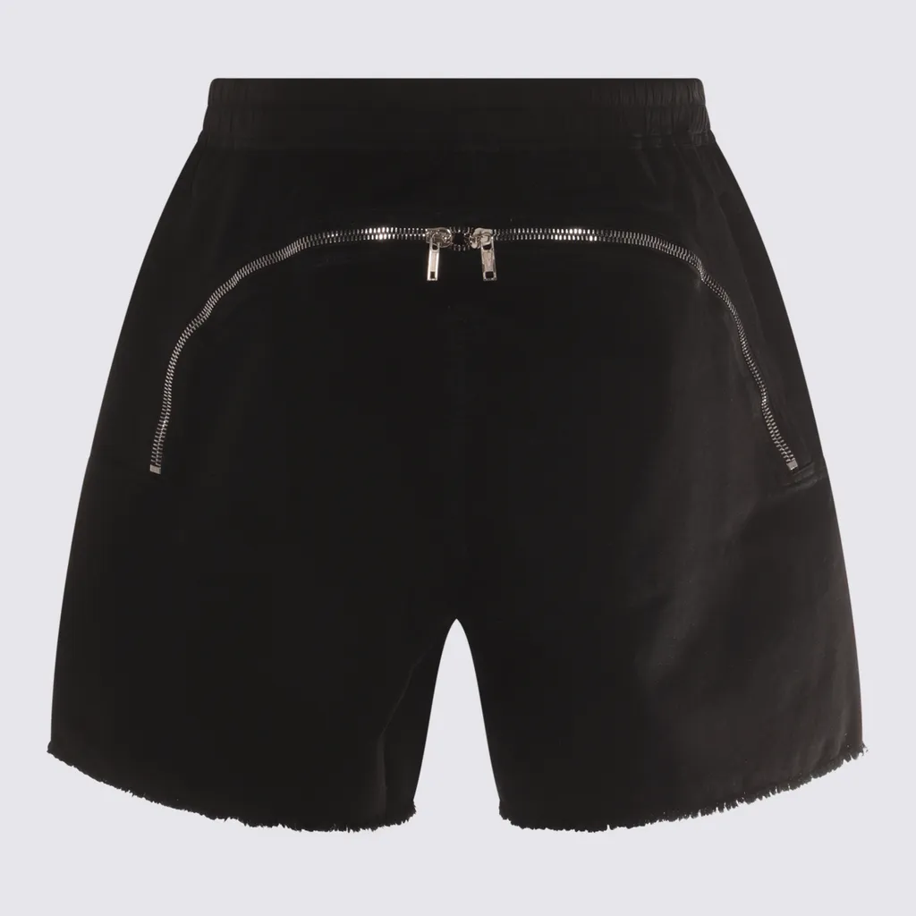 Frayed-Hem Drawstring Shorts