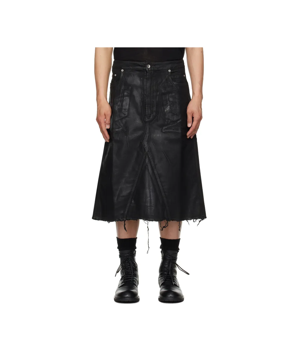 Hollywood Godet Denim Skirt