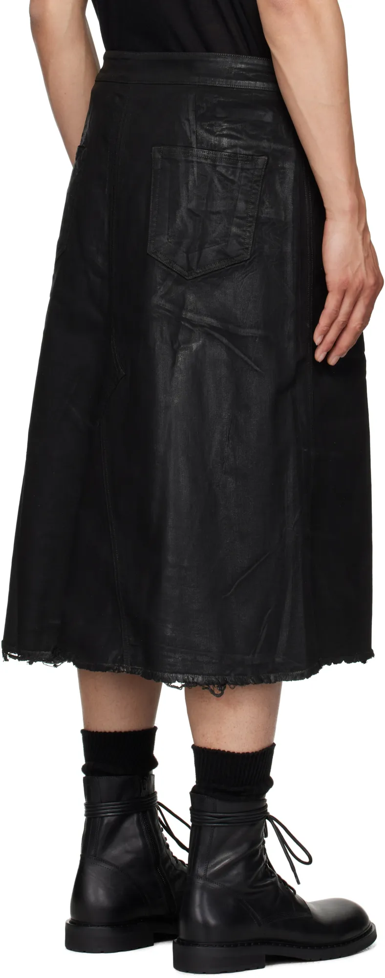 Hollywood Godet Denim Skirt