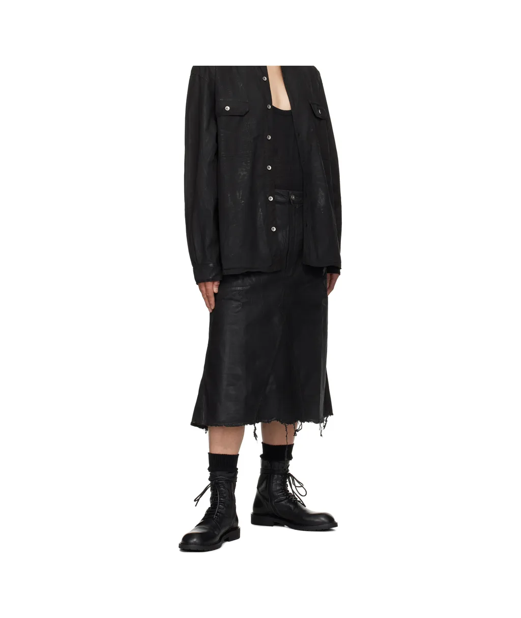 Hollywood Godet Denim Skirt