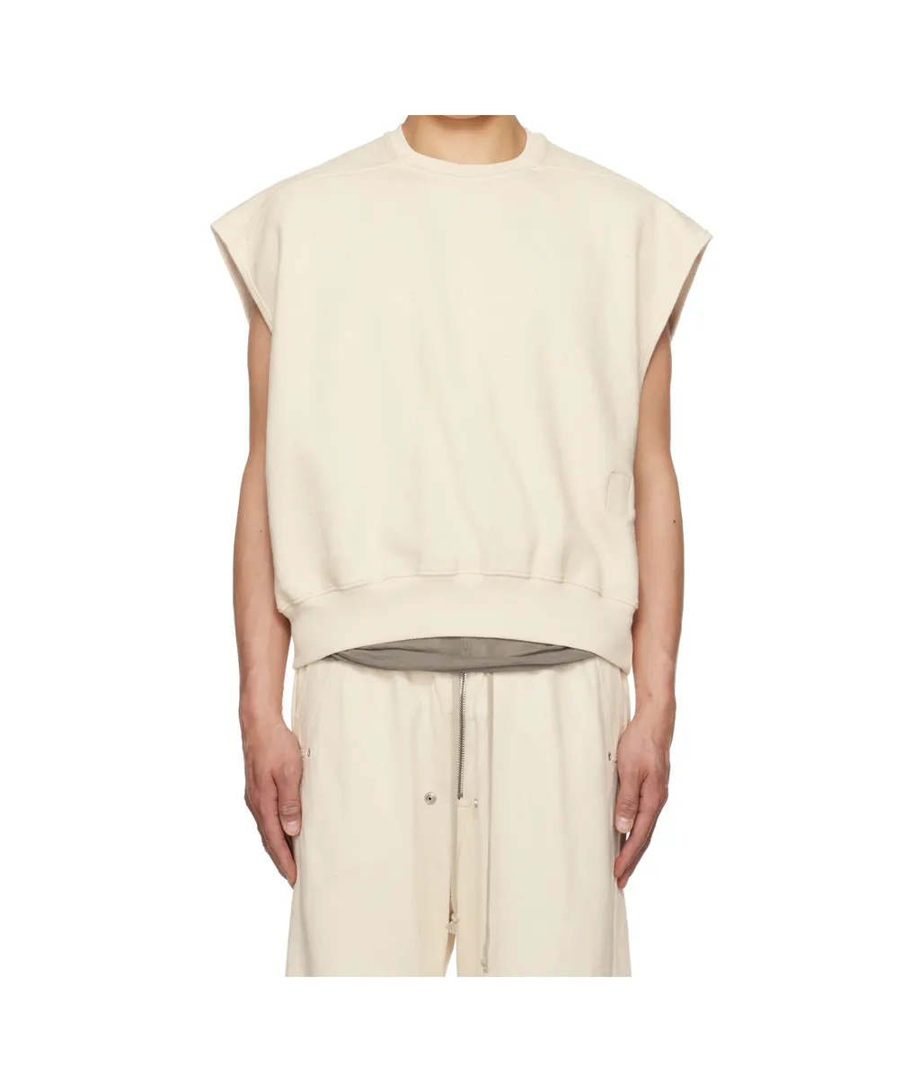 Crew Neck Cap Sleeve Sweatshirt