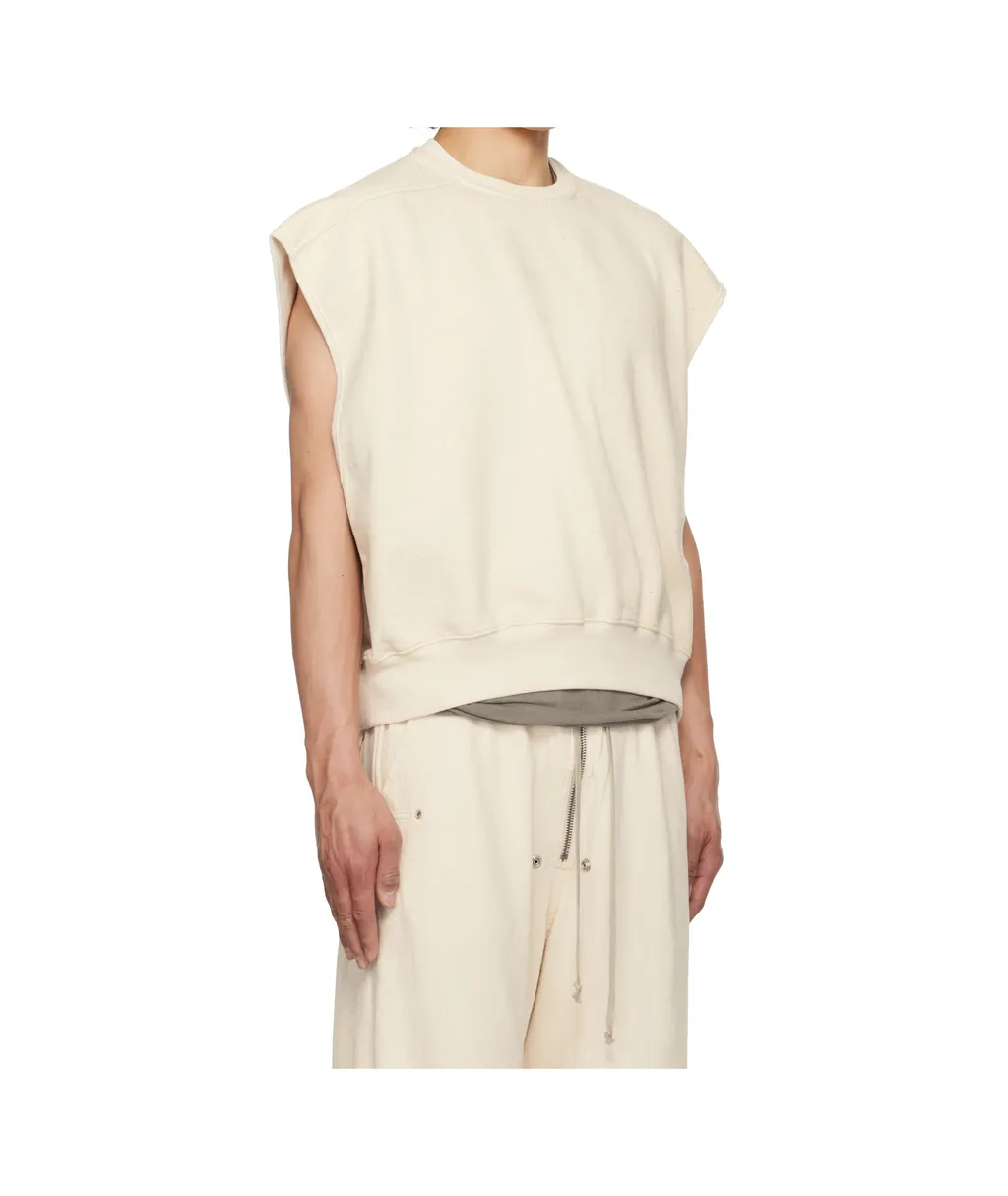 Crew Neck Cap Sleeve Sweatshirt