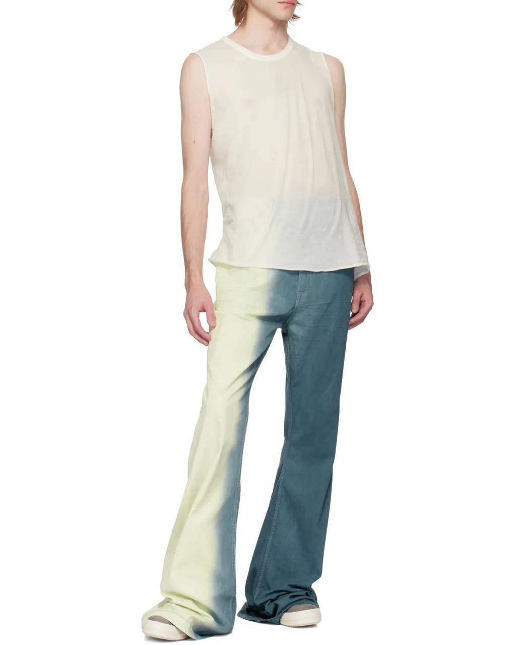 Ombre Mid-Rise Flared Jeans
