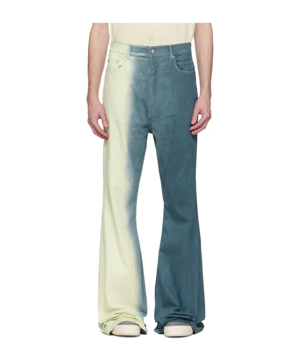 Ombre Mid-Rise Flared Jeans