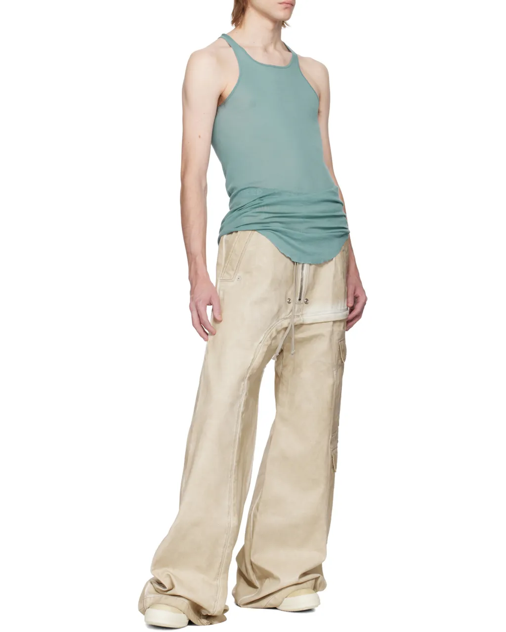 Elasticated Denim Overalls