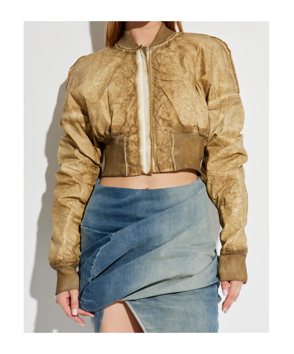 Flight Cropped Bomber Jacket