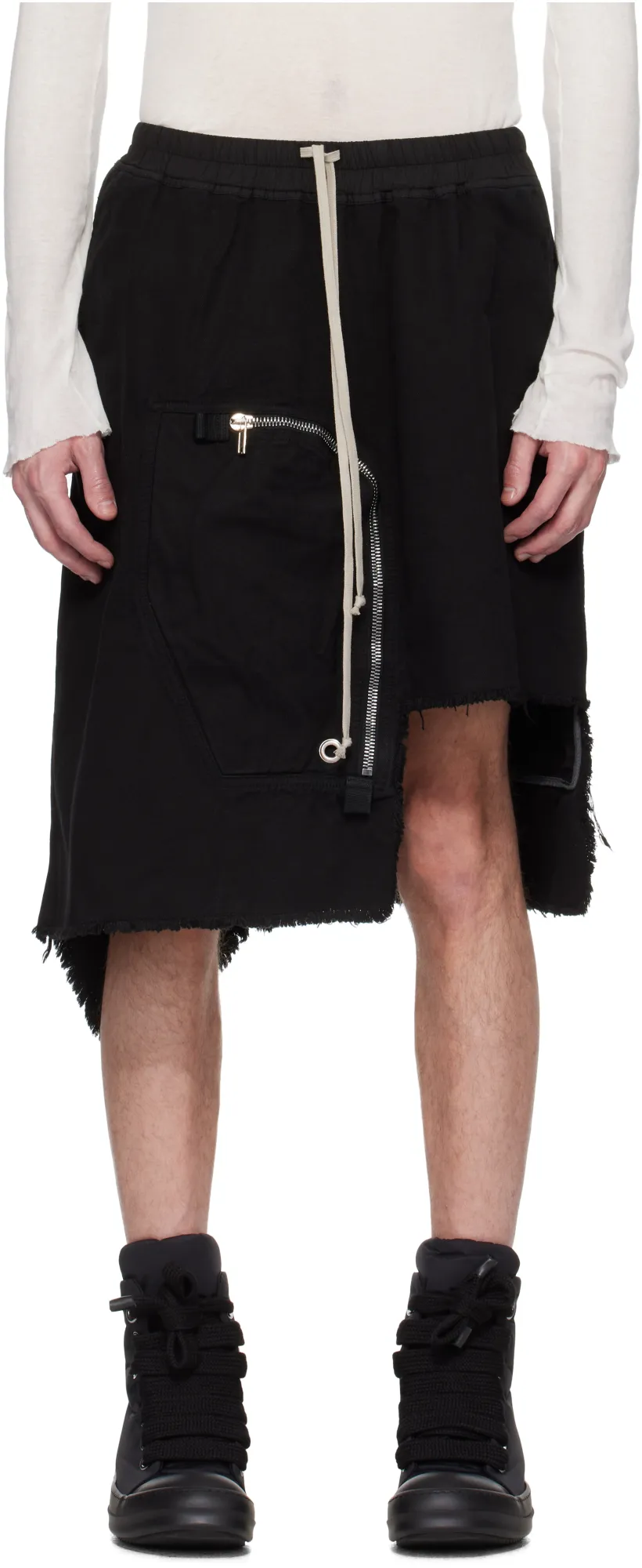 Dracca Asymmetric Drawstring Skirt