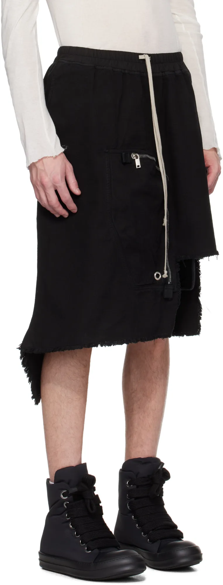 Dracca Asymmetric Drawstring Skirt