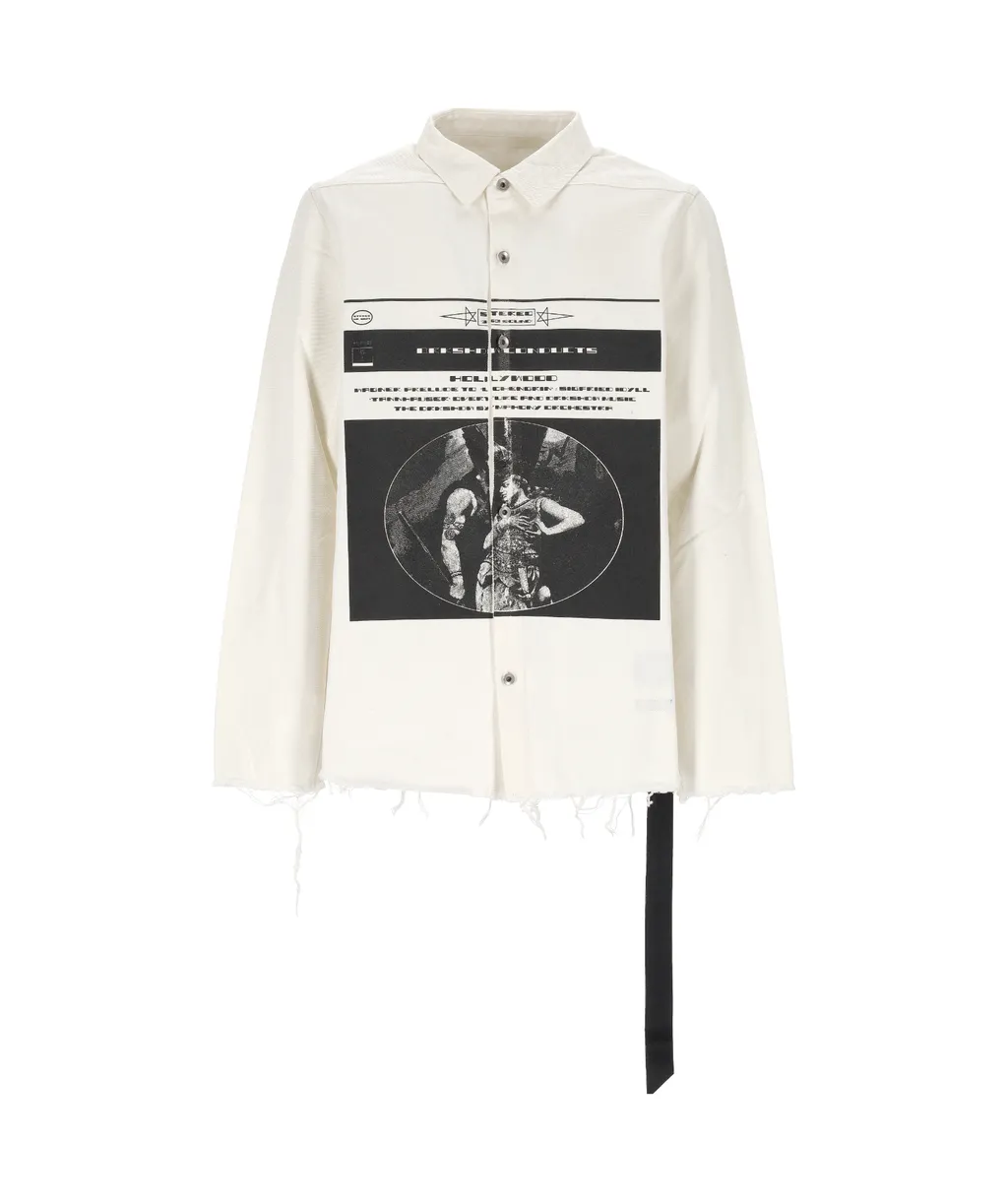 Graphic Printed Shirt Jacket