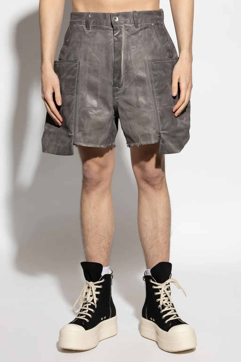Denim Cargo Shorts