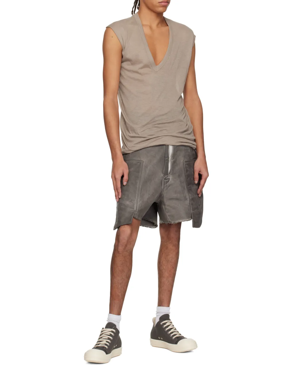Denim Cargo Shorts