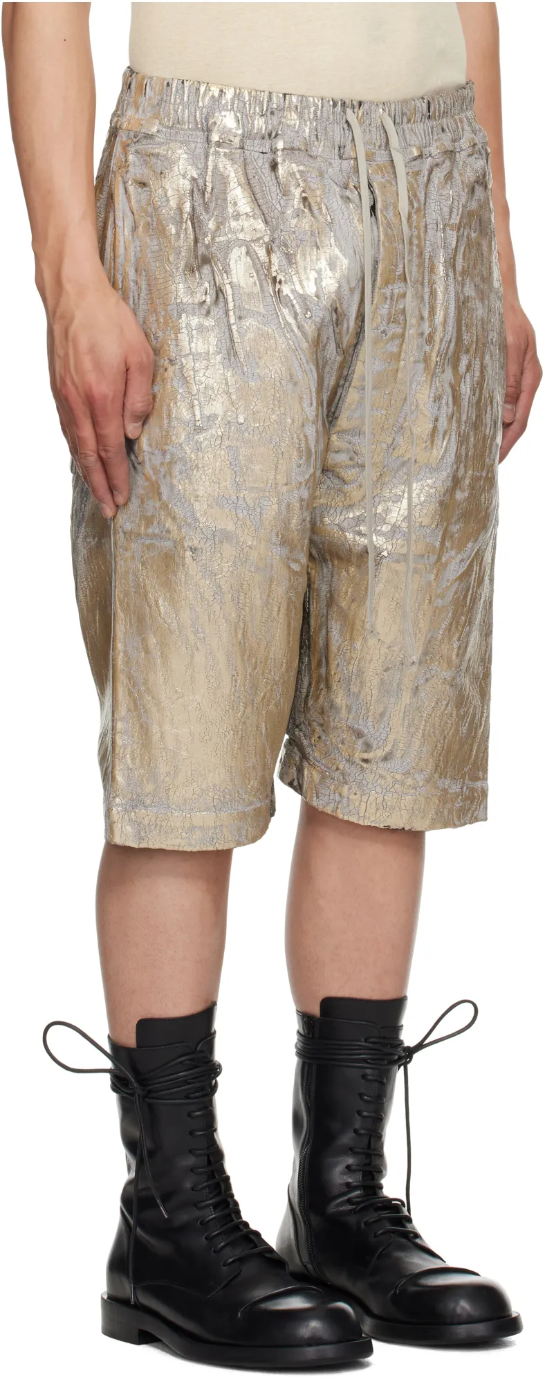 Drawstring Dropped Crotch Shorts