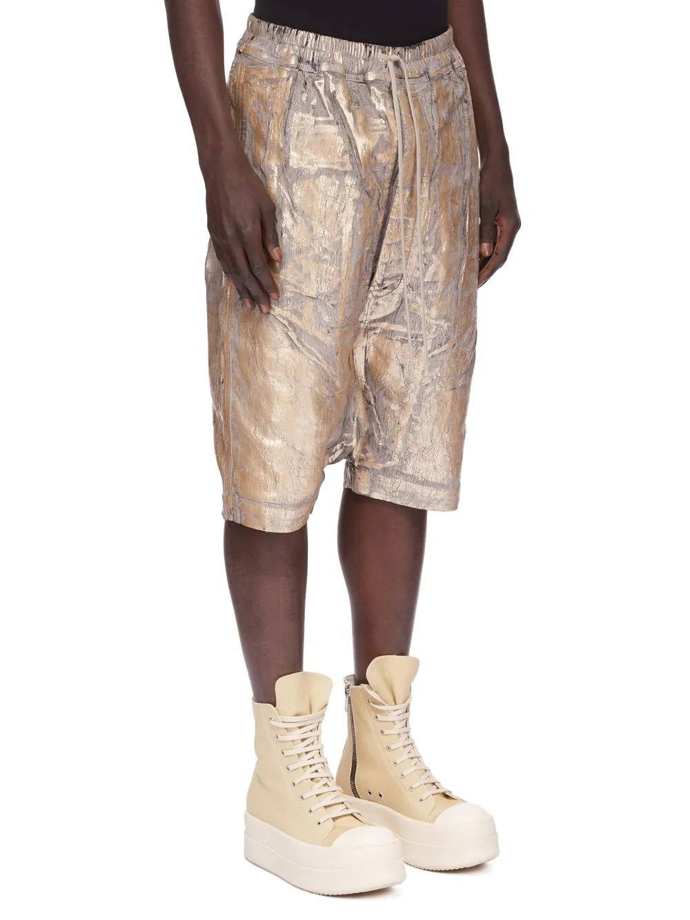 Drawstring Dropped Crotch Shorts
