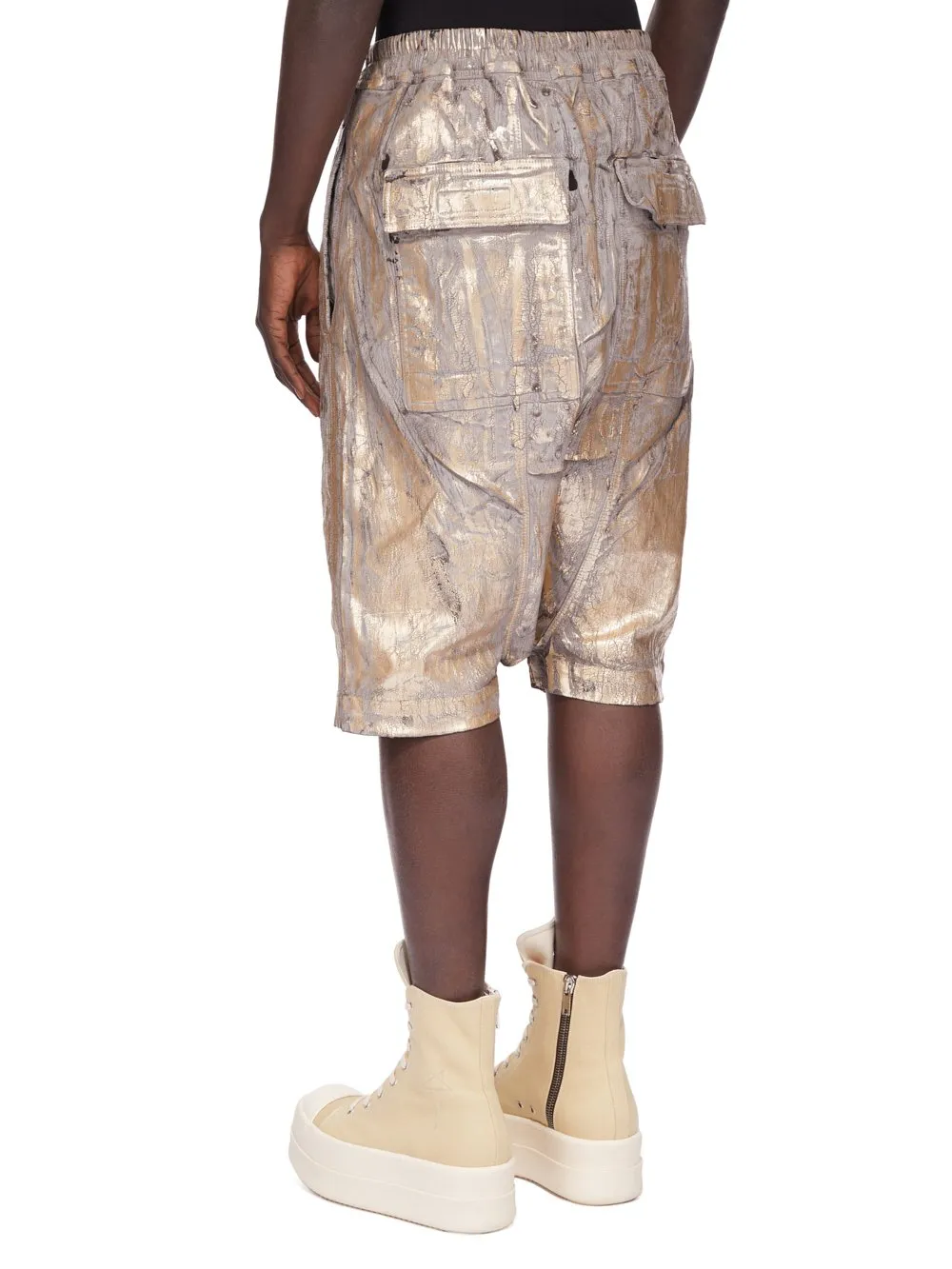 Drawstring Dropped Crotch Shorts