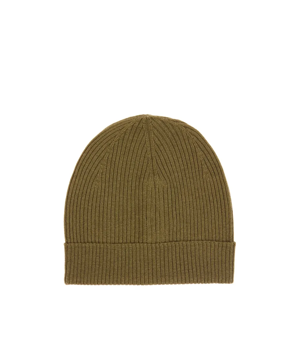 Ribbed-Knit Pull-On Beanie